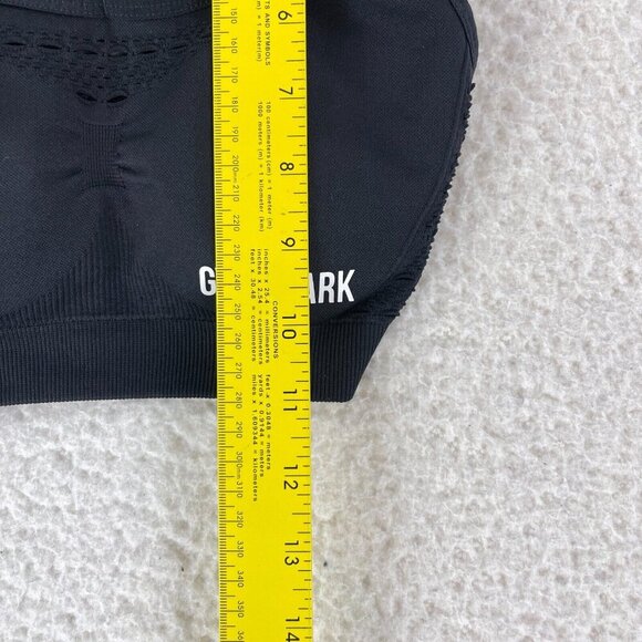 Gymshark Black Energy Seamless Sports‎ Bra Womens Pullover Padded Workout Size S - Picture 3 of 7